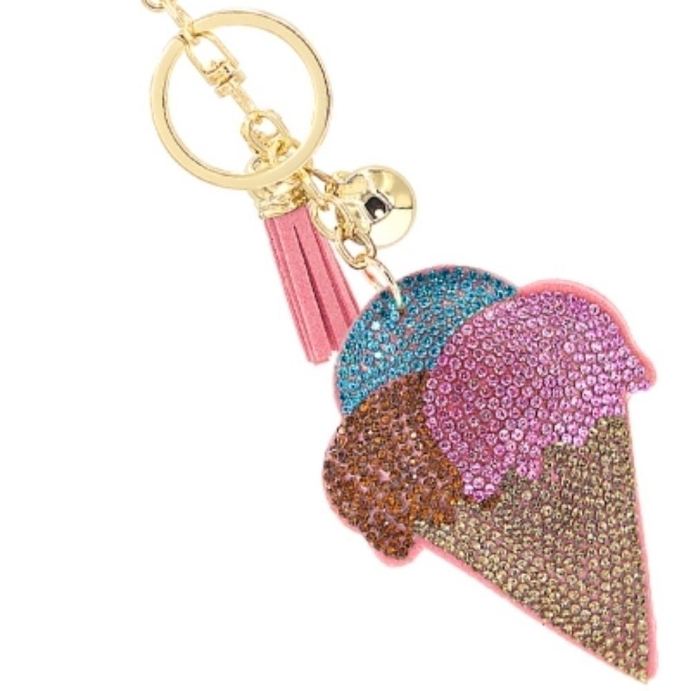 Ice Cream Cone Keychain